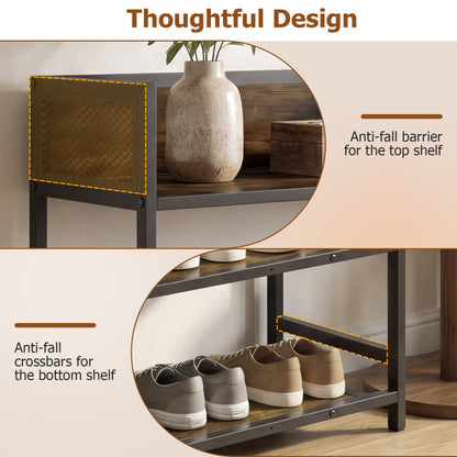 4 Tier Shoe Rack Industrial With Metal Frame
