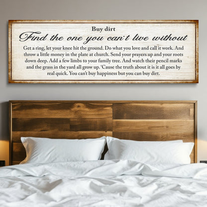 Find The One You Can't Live Without Family Sign II canvas by Tailored Canvases on Tampa Home & Garden Store