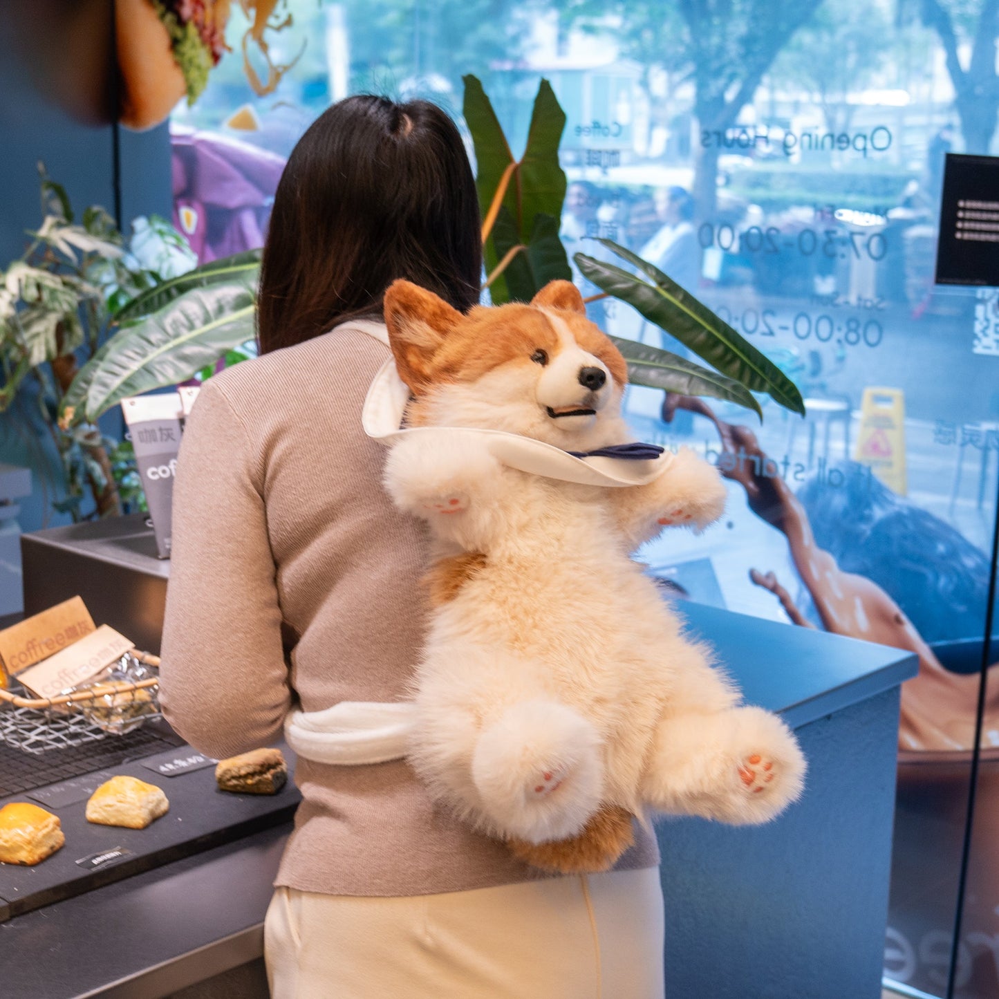 Corgi Backpack – Cute Dog Plush Bag for Kids & Pet Fans