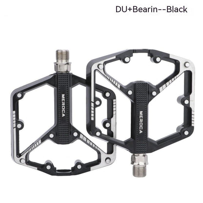 Bicycle pedals Stevvex, non-slip aluminum alloy flat platform, black/silver, 2 pcs on Tampa Home & Garden Store