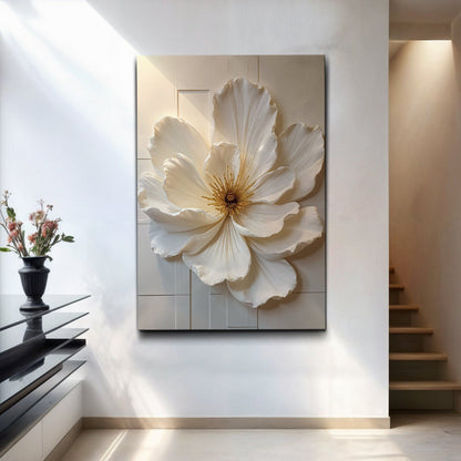Modern Bloom Essence Wall Art canvas by Tailored Canvases, flower on pale Crafting Canvas on Tampa Home & Garden Store