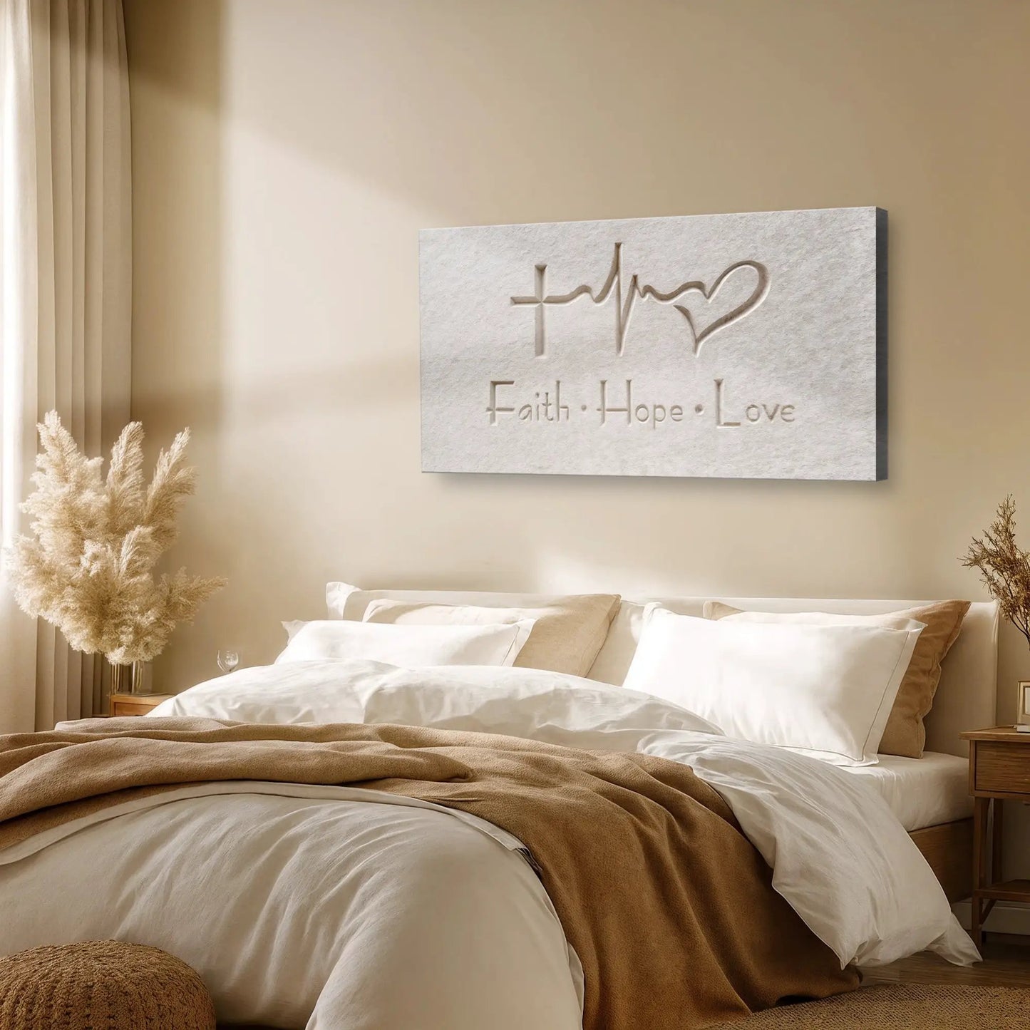Faith Hope Love Wall Art IV USA Made Canvas