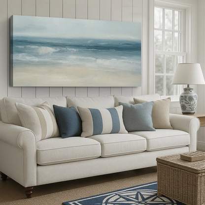 Waterscape Abstract Wall Art IX Canvas Print