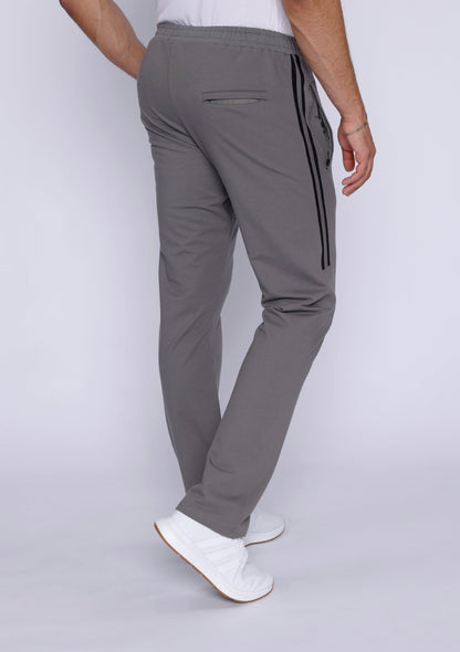 Ultimate Flex Athletic Sweatpants Straight joggers gray with side stripes SCR Sportswear on Tampa Home & Garden Store
