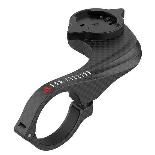 KOM Cycling Quarter Turn Adapter for Garmin to Wahoo bike mount with carbon fiber finish on Tampa Home & Garden Store