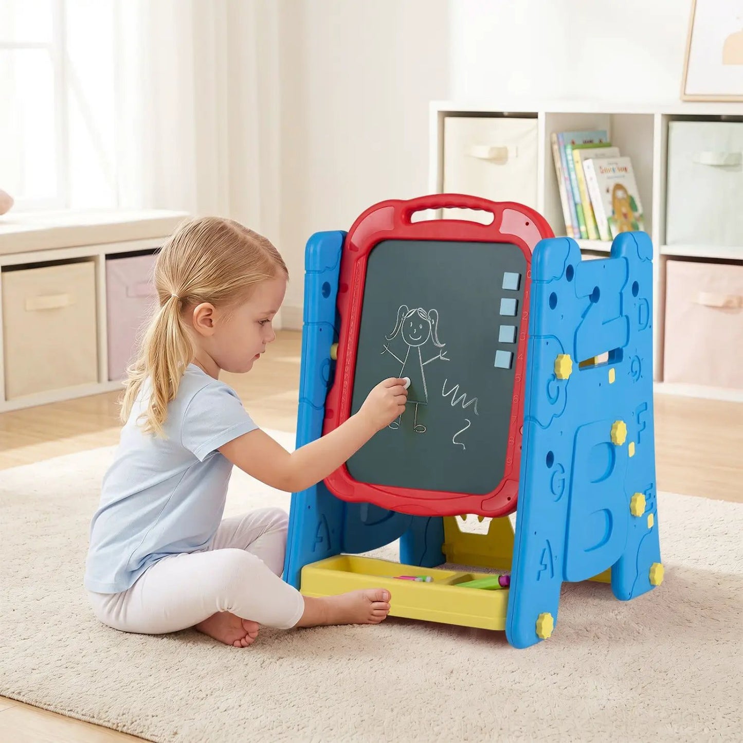 Art Easel Four in One Double Sided Magnetic Board