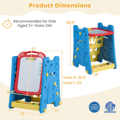 Art Easel Four in One Double Sided Magnetic Board