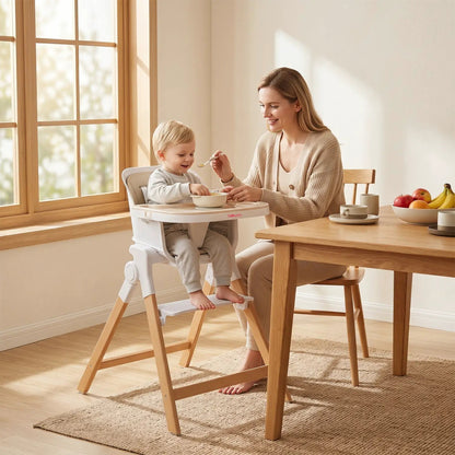 4 in 1 Convertible High Chair Adjustable Tray