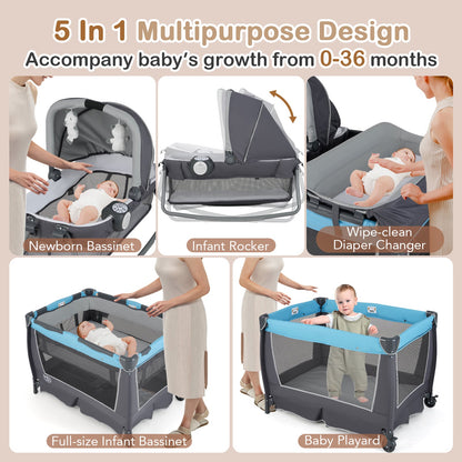 4-in-1 Convertible Portable Baby Play