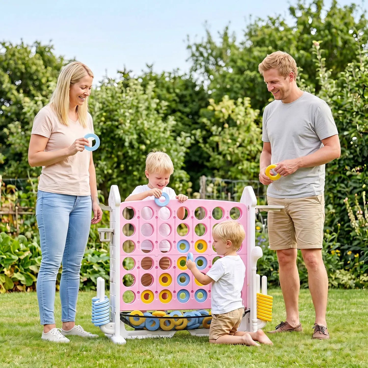 4 in 1 Adjustable Height Connect Game Carry Bag