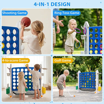 4 in 1 Adjustable Height Connect Game Carry Bag