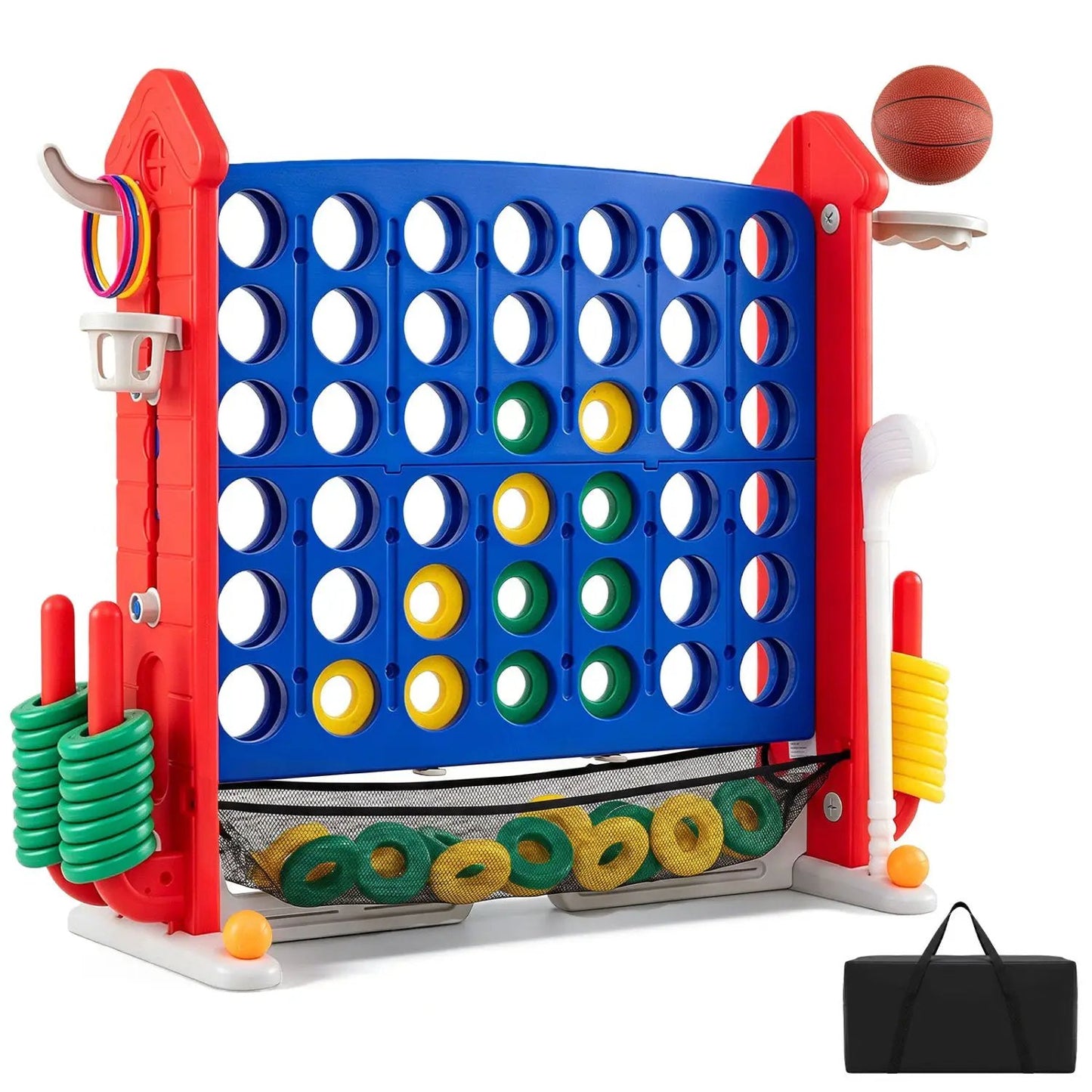 4 in 1 Adjustable Height Connect Game Carry Bag