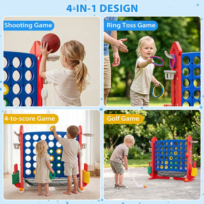 4 in 1 Adjustable Height Connect Game Carry Bag