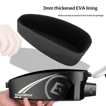 Durable Waterproof Bike Phone Bag and Cover by Stevvex, black EVA-lined bicycle bag ST90SP883JJI on Tampa Home & Garden Store