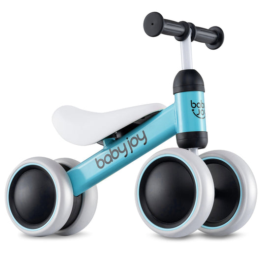 Baby Balance Bike for 2 Years Old Boys Girls No Pedal 4 Wheels-Blue - Tampa Home & Garden Store