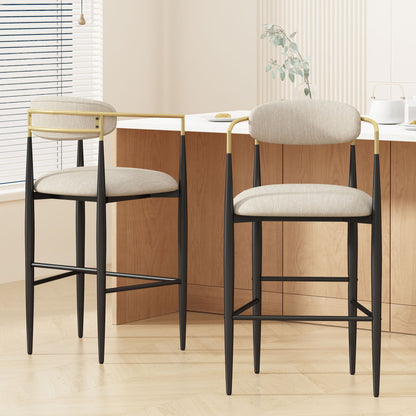 Upholstered Bar Stools for Kitchen Island Seating