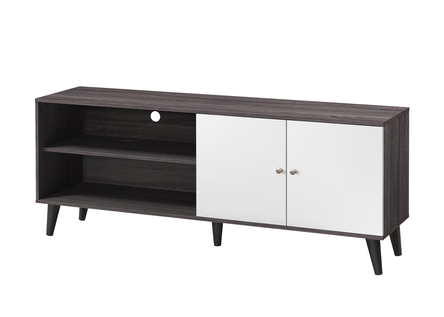 Amidon TV Stand With Storage Shelves and Cabinet