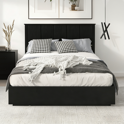Stylish And Modern Queen Size Wood Bed Frame