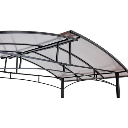 Grill Gazebo 8x5ft Canopy Bbq Shelter Black