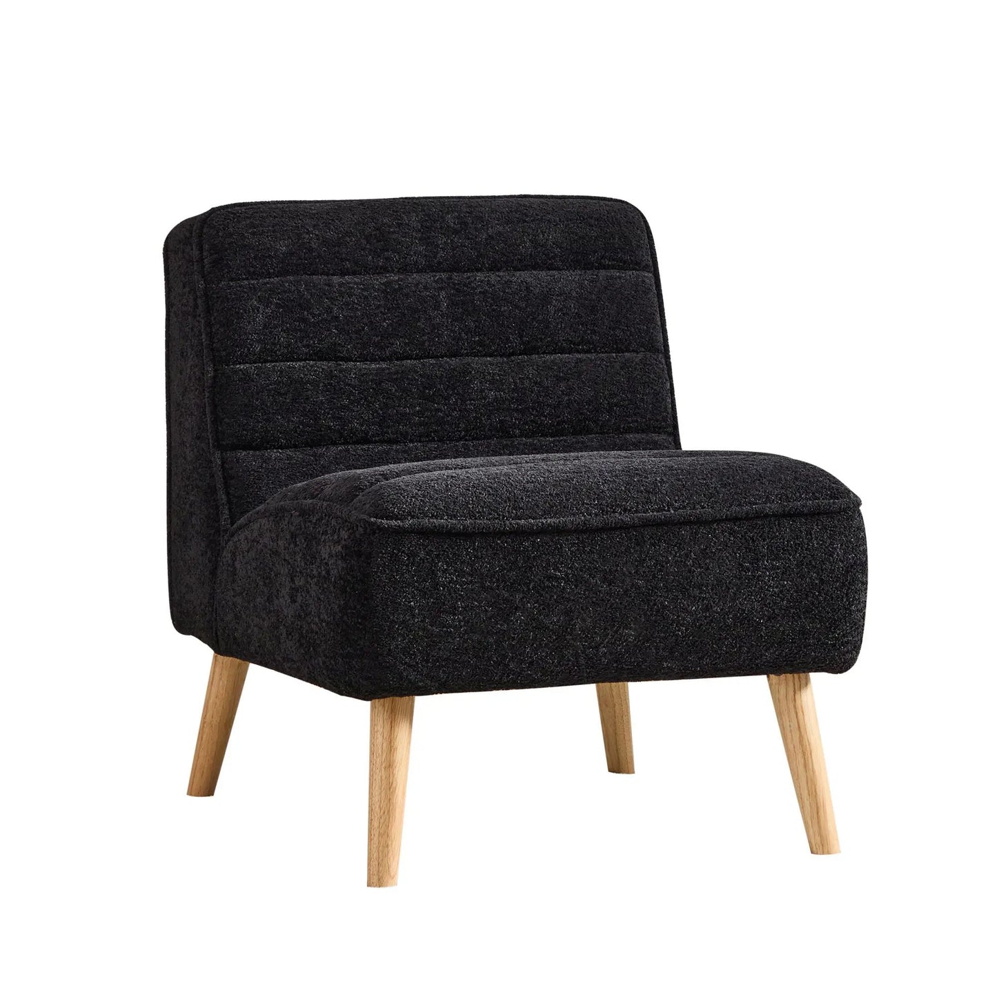 Upholstered Armless Accent Chair for Rooms