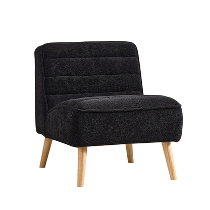 Upholstered Armless Accent Chair for Rooms