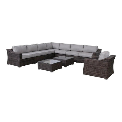 Outdoor Wicker Conversation Set With Cushions