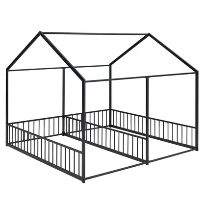 House Platform Beds For Two With Guardrails