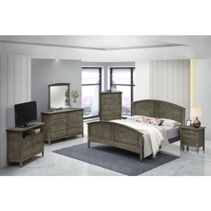 Modern Farmhouse Arch Bed With Real Veneers