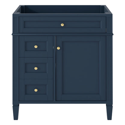 Solid Wood Bathroom Vanity and Two Drawers