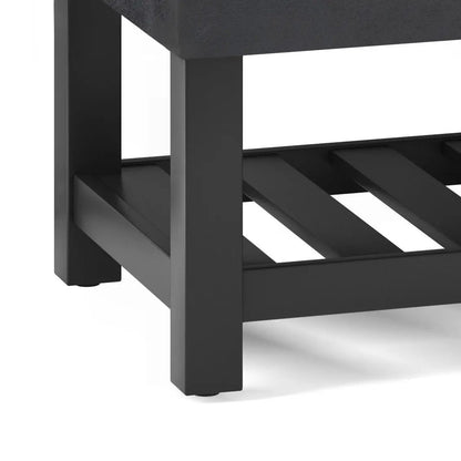 Cosmopolitan Storage Ottoman Bench Open Bottom