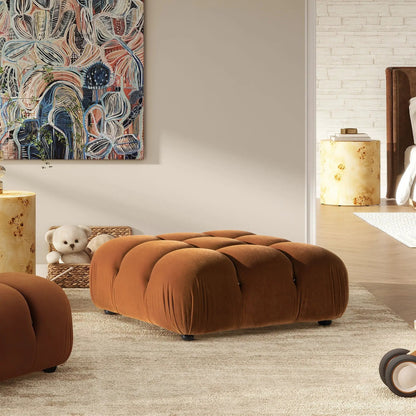 Marcel Bubble Modular Modern Cocktail Ottoman set in warm brown velvet by Unique Piece Furniture on Tampa Home & Garden Store