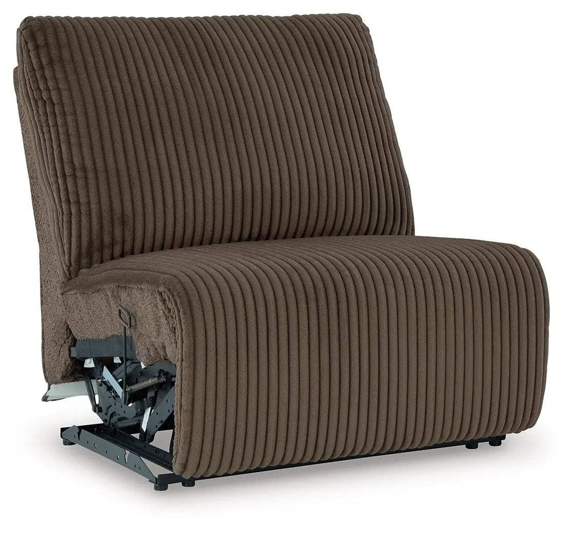 Top Tier Corduroy Reclining Sectional with Chaise