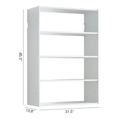 Wall Mounted Wood Closet System with Modular Design white finish triple wardrobe HouseOfZazla on Tampa Home & Garden Store
