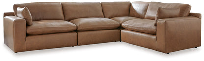 Emilia Sectional Sofa with Leather Accents