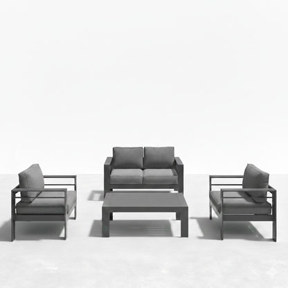 All Weather Iron Patio Set and Thick Cushions