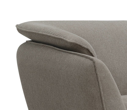 Nayeli Boucle Sofa stationary gray boucle upholstery with cushioned arm detail on Tampa Home & Garden Store