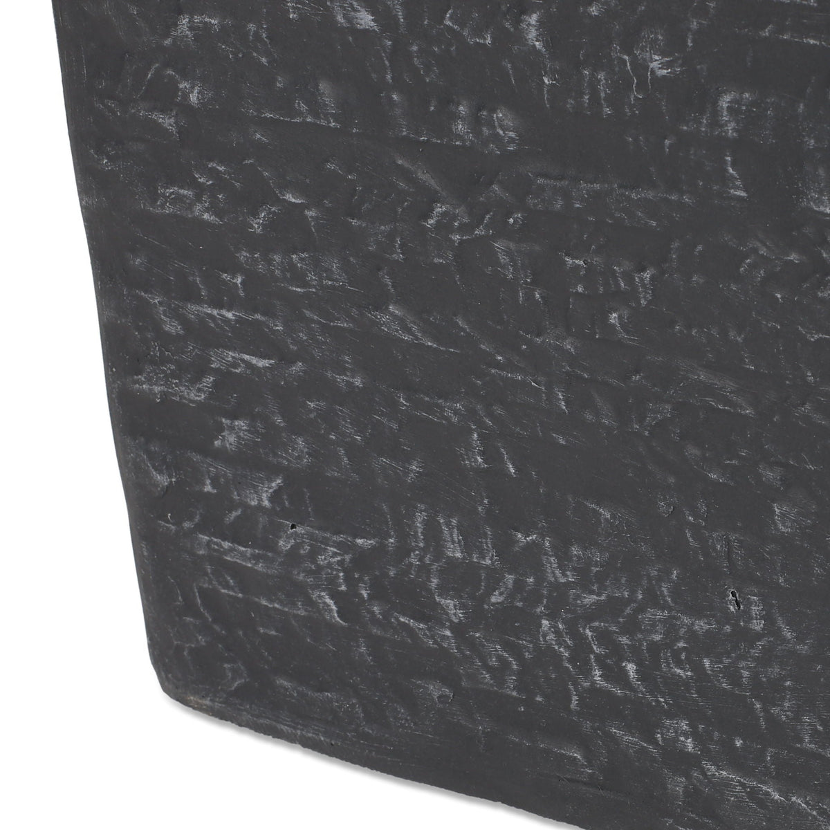 Modern Outdoor Planter by HouseOfZazla in dark textured stone finish on Tampa Home & Garden Store