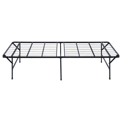 Mattress support frame in black metal with grid slats and center legs on Tampa Home & Garden Store