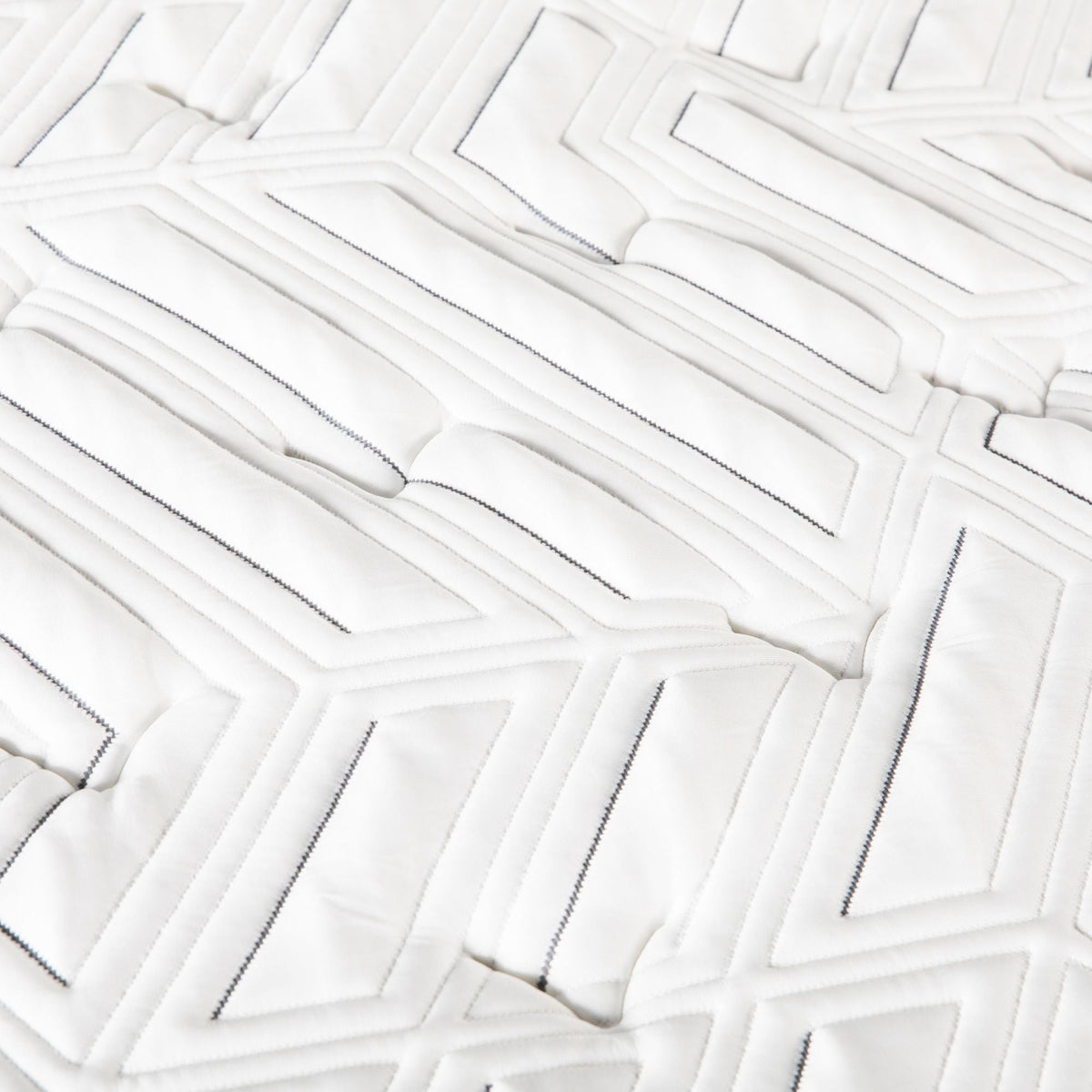 Venus Williams Legend 12in foam mattress white cover with black stitching HouseOfZazla on Tampa Home & Garden Store