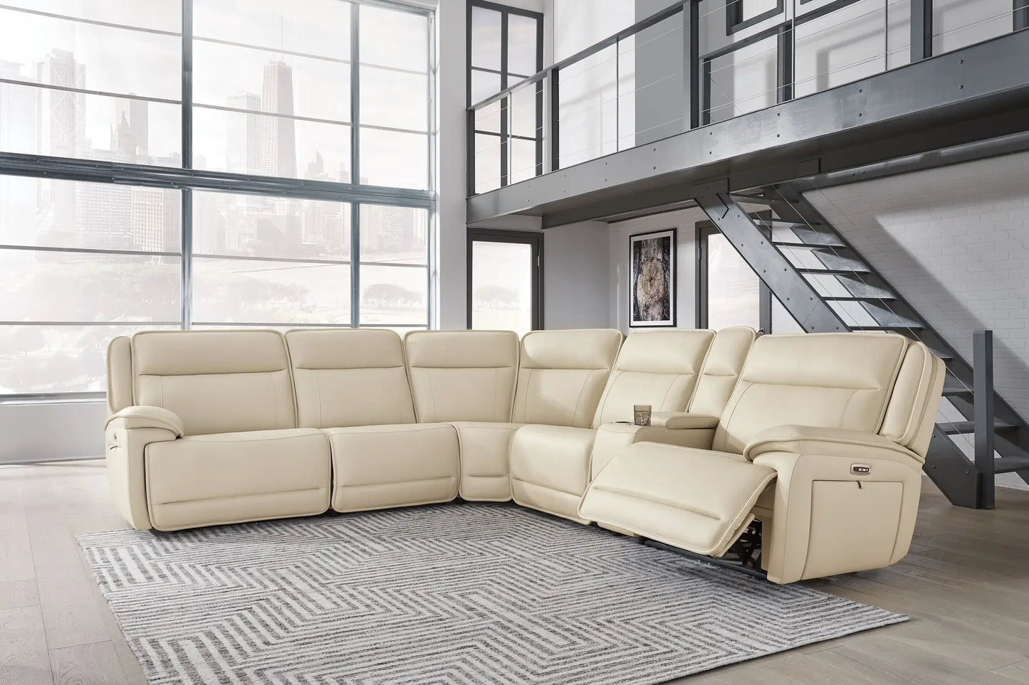 Double Deal and Reclining Sectional Sofa