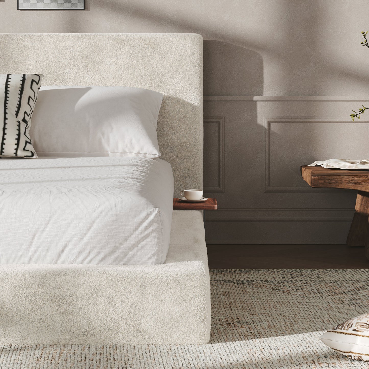 AirFrame King Bed And Sliding Side Table