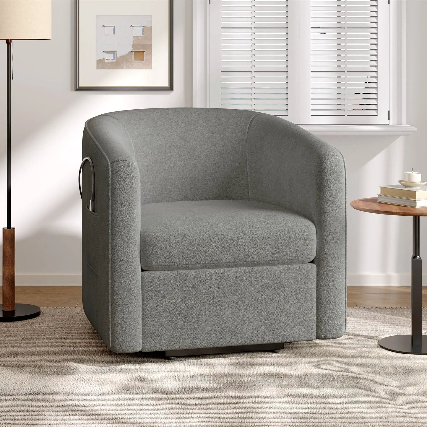 Power Lift Recliner with Footrest and Side Pocket