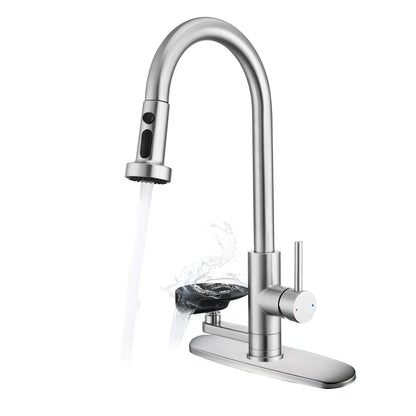 3 In 1 Kitchen Faucet and Press Glass Rinser