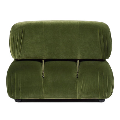 Bubble modular lounge arm chair with eucalyptus frame green velvet upholstery HouseOfZazla on Tampa Home & Garden Store