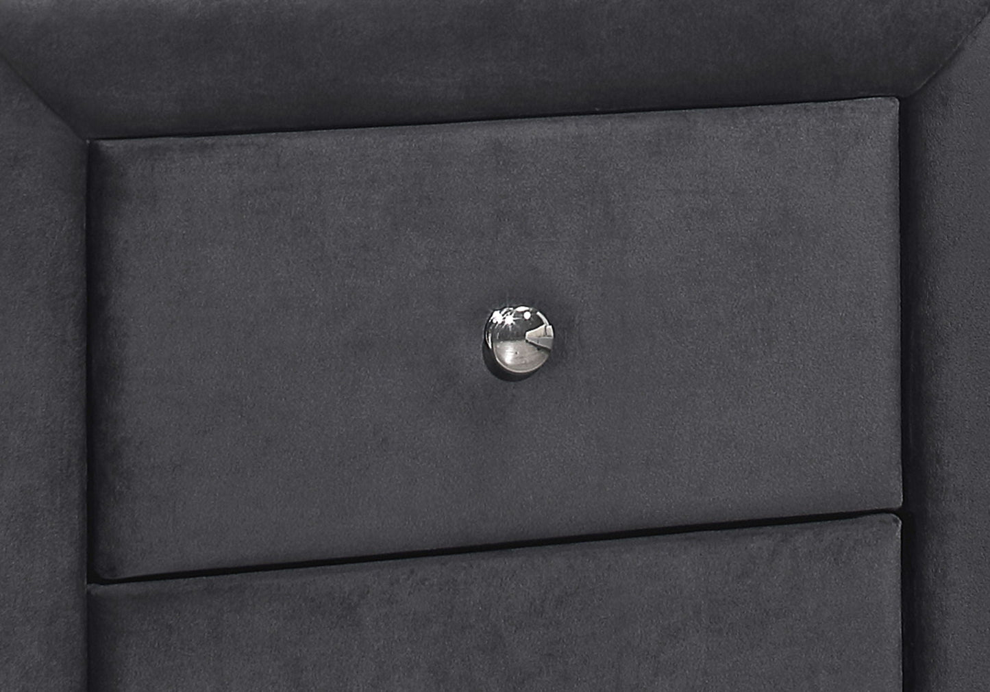 Nightstand With Upholstered Drawer For Bedroom