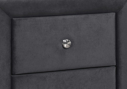 Nightstand With Upholstered Drawer For Bedroom