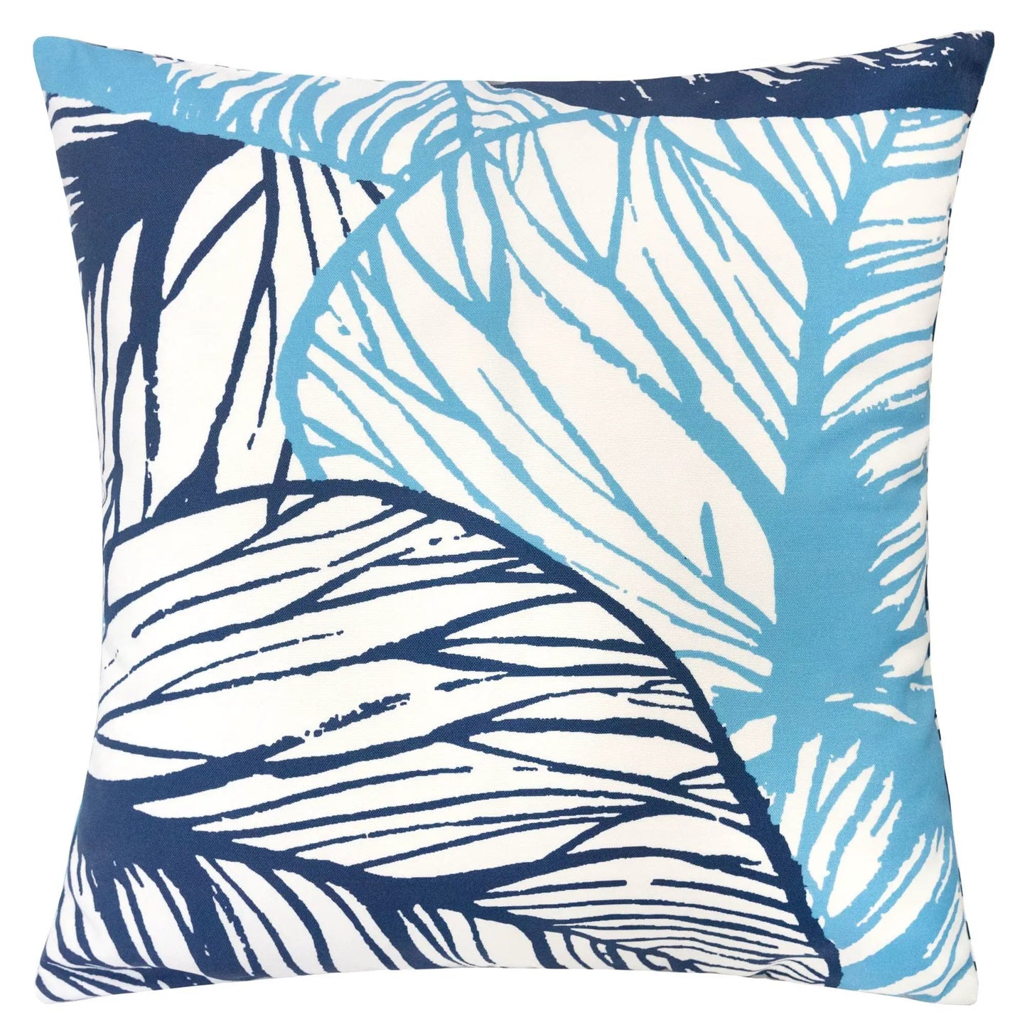 Leaf Vein Indigo Pillow by Unique Piece Furniture with navy leaf pattern, accent pillow on Tampa Home & Garden Store