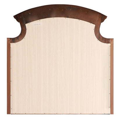 Mirror back from HouseOfZazla with copper-toned carved trim and light wood veneer on Tampa Home & Garden Store