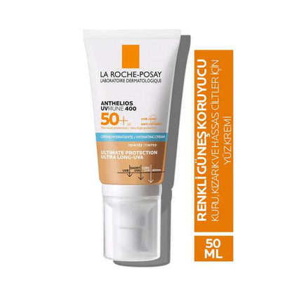 La Roche-Posay Anthelios UVmune 400 tinted sunscreen SPF 50+ white tube with orange label on Tampa Home & Garden Store