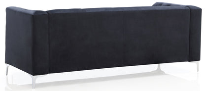 Pompano Elegant Contemporary Microsuede Sofa
